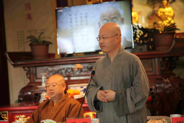 台湾中华人间佛教联合总会代表团一行莅临我寺参访